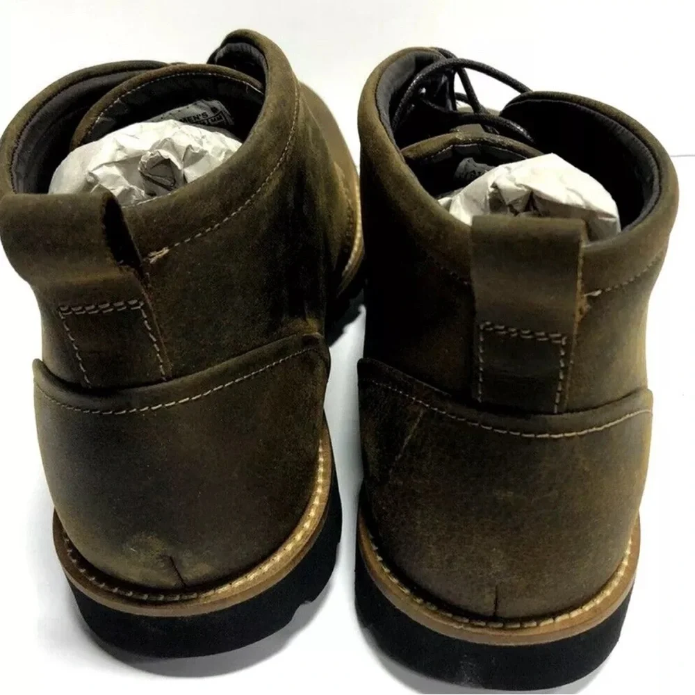 Rockport Men’s Charson Brown Leather Ankle Boots Size 7.5M